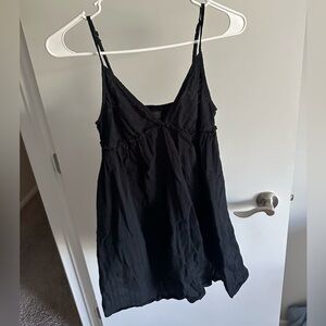 Black baby doll dress